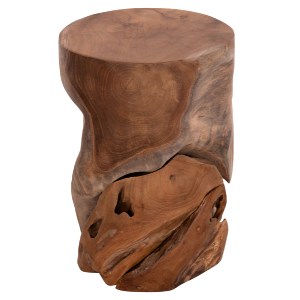 74635 ΒΟΗΘΗΤΙΚΟ ΣΚΑΜΠΟ/ΤΡΑΠΕΖΑΚΙ STOMP HM9350.11 ΞΥΛΟ TEAK-ΦΥΣΙΚΟ Φ30x45Υεκ.
