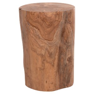 74637 ΒΟΗΘΗΤΙΚΟ ΤΡΑΠΕΖΑΚΙ/ΣΚΑΜΠΟ TRONCO HM9374.21 ΞΥΛΟ TEAK--ΦΥΣΙΚΟ Φ30x45Υεκ.