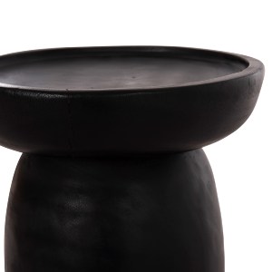 74642 ΤΡΑΠΕΖΙ ΒΟΗΘΗΤΙΚΟ LOKI HM9899.12 ΜΑΣΙΦ ΞΥΛΟ SUAR ΣΕ ΜΑΥΡΟ Φ30x50Υεκ.