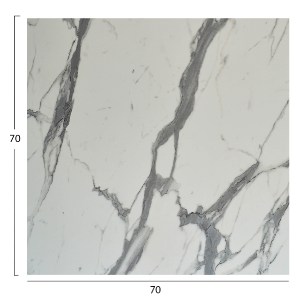 74656 ΕΠΙΦΑΝΕΙΑ ΤΡΑΠΕΖΙΟΥ ΤΕΤΡΑΓΩΝΗ HPL HM5838.31 ΛΕΥΚΟ ΜΑΡΜΑΡΟ 70x70εκ
