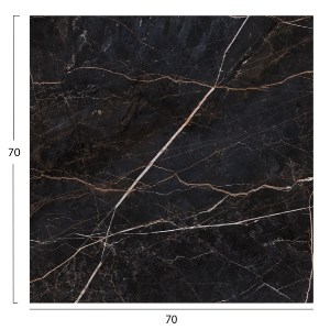 74659 ΕΠΙΦΑΝΕΙΑ ΤΡΑΠΕΖΙΟΥ ΤΕΤΡΑΓΩΝΗ HPL HM5838.34 ΜΑΥΡΟ ΜΑΡΜΑΡΟ 70x70εκ