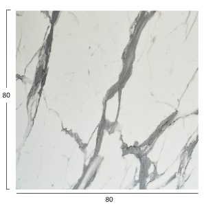 74662 ΕΠΙΦΑΝΕΙΑ ΤΡΑΠΕΖΙΟΥ ΤΕΤΡΑΓΩΝΗ HPL HM5839.31 WHITE MARBLE 80x80εκ