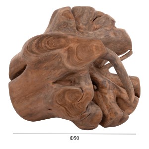 74684 ΔΙΑΚΟΣΜΗΤΙΚΟ ΔΑΠΕΔΟΥ CLEMOR (L) HM18302 ΑΚΑΝΟΝΙΣΤΗ ΣΦΑΙΡΑ-ΞΥΛΟ ΤΕΑΚ--ΦΥΣΙΚΟ Φ50εκ.