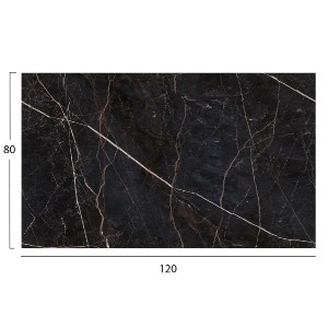 74691 ΕΠΙΦΑΝΕΙΑ ΤΡΑΠΕΖΙΟΥ HPL ΟΡΘΟΓΩΝΙΑ HM5840.34 BLACK MARBLE 120x80εκ.