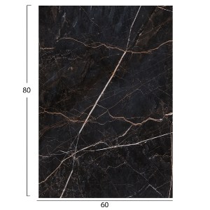 74694 ΕΠΙΦΑΝΕΙΑ ΤΡΑΠΕΖΙΟΥ HPL ΟΡΘΟΓΩΝΙΑ HM6350.34 BLACK MARBLE 60x80εκ.