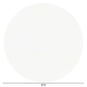 74704 ΕΠΙΦΑΝΕΙΑ ΤΡΑΠΕΖΙΟΥ HPL ΣΤΡΟΓΓΥΛΗ HM5842.22 ΛΕΥΚΗ Φ70εκ.