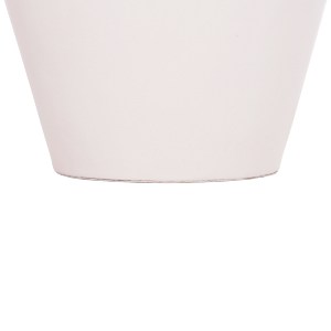 74750 ΔΙΑΚΟΣΜΗΤΙΚΟ ΒΑΖΟ ΔΑΠΕΔΟΥ NEBULA HM4661.02 FIBER CEMENT ΛΕΥΚΟ--ΞΥΛΟ ΤΕΑΚ Φ60x115Υεκ.