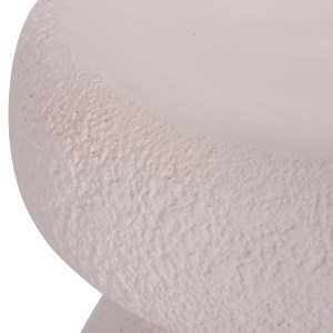 74764 ΣΚΑΜΠΟ ΣΤΡΟΓΓΥΛΟ INTERON HM18171.02 FIBER CEMENT ΣΕ ΛΕΥΚΟ--Φ34x39Υεκ.