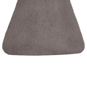 74765 ΣΚΑΜΠΟ ΣΤΡΟΓΓΥΛΟ INTERON HM18171.03 FIBER CEMENT ΣΕ ΓΚΡΙ--Φ34x39Υεκ.