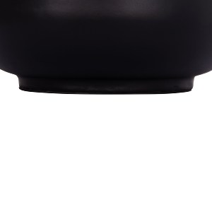 74775 ΔΙΑΚΟΣΜΗΤΙΚΟ ΒΑΖΟ ΔΑΠΕΔΟΥ LINTER HM4662.01L FIBER CEMENT ΜΑΥΡΟ--ΞΥΛΟ ΤΕΑΚ Φ41x47Υεκ.