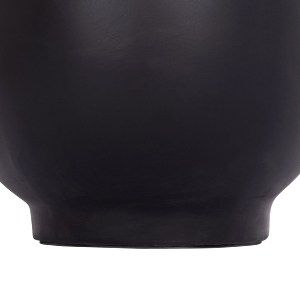 74778 ΔΙΑΚΟΣΜΗΤΙΚΟ ΒΑΖΟ ΔΑΠΕΔΟΥ LINTER HM4662.01S FIBER CEMENT ΜΑΥΡΟ--ΞΥΛΟ ΤΕΑΚ Φ34x60Υεκ.