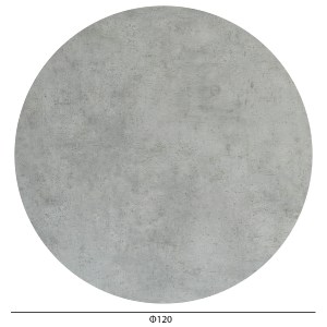 74792 ΕΠΙΦΑΝΕΙΑ ΤΡΑΠΕΖΙΟΥ HPL ΣΤΡΟΓΓΥΛΗ HM6351.32 CEMENT Φ120εκ.