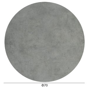 74797 ΕΠΙΦΑΝΕΙΑ ΤΡΑΠΕΖΙΟΥ HPL ΣΤΡΟΓΓΥΛΗ HM5842.32 CEMENT Φ70εκ.