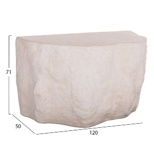 74810 ΚΟΝΣΟΛΑ INTERON HM18152.02 FIBER CEMENT ΣΕ ΛΕΥΚΟ--120x50x71Υεκ.