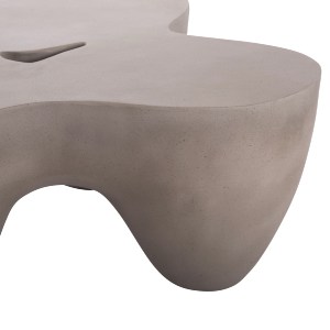74813 ΤΡΑΠΕΖΙ ΣΑΛΟΝΙΟΥ SALLEN HM18161.03 FIBER CEMENT ΣΕ ΓΚΡΙ--108x94x38,5Υεκ.