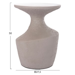 74816 ΤΡΑΠΕΖΙ ΒΟΗΘΗΤΙΚΟ REBON HM18156.03S FIBER CEMENT ΣΕ ΓΚΡΙ--Φ27.5x50Υεκ.