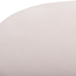 74819 ΒΟΗΘΗΤΙΚΟ ΤΡΑΠΕΖΙ ΣΤΡΟΓΓΥΛΟ DELIA HM18167.02 FIBER CEMENT ΛΕΥΚΟ & RATTAN Φ40x45Υεκ
