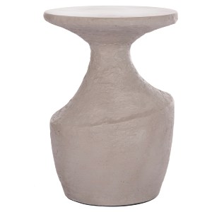 74821 ΤΡΑΠΕΖΙ ΒΟΗΘΗΤΙΚΟ REBON HM18156.03L FIBER CEMENT ΣΕ ΓΚΡΙ--Φ40x56.5Υεκ.