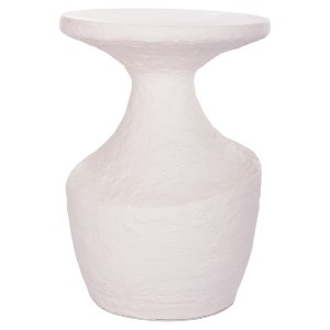74822 ΤΡΑΠΕΖΙ ΒΟΗΘΗΤΙΚΟ REBON HM18156.02L FIBER CEMENT ΣΕ ΛΕΥΚΟ--Φ40x56.5Υεκ.