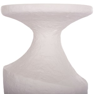 74822 ΤΡΑΠΕΖΙ ΒΟΗΘΗΤΙΚΟ REBON HM18156.02L FIBER CEMENT ΣΕ ΛΕΥΚΟ--Φ40x56.5Υεκ.