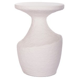 74822 ΤΡΑΠΕΖΙ ΒΟΗΘΗΤΙΚΟ REBON HM18156.02L FIBER CEMENT ΣΕ ΛΕΥΚΟ--Φ40x56.5Υεκ.