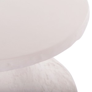 74822 ΤΡΑΠΕΖΙ ΒΟΗΘΗΤΙΚΟ REBON HM18156.02L FIBER CEMENT ΣΕ ΛΕΥΚΟ--Φ40x56.5Υεκ.