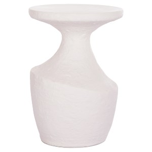 74822 ΤΡΑΠΕΖΙ ΒΟΗΘΗΤΙΚΟ REBON HM18156.02L FIBER CEMENT ΣΕ ΛΕΥΚΟ--Φ40x56.5Υεκ.