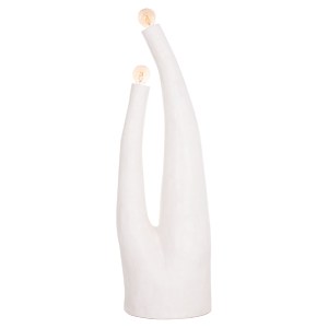74825 ΔΙΑΚΟΣΜΗΤΙΚΟ ΦΩΤΙΣΤΙΚΟ ΔΑΠΕΔΟΥ TUSKEN HM4702.02 FIBER CEMENT-ΛΕΥΚΟ 50x43x145Υεκ