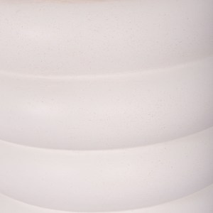 74826 ΤΡΑΠΕΖΙ ΒΟΗΘΗΤΙΚΟ PUFFAT HM18172.02 FIBER CEMENT ΛΕΥΚΟ- ΞΥΛΟ TEAK TOP Φ45x46Υεκ.