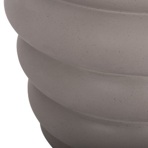 74827 ΤΡΑΠΕΖΙ ΒΟΗΘΗΤΙΚΟ PUFFAT HM18172.03 FIBER CEMENT ΓΚΡΙ- ΞΥΛΟ TEAK TOP Φ45x46Υεκ.