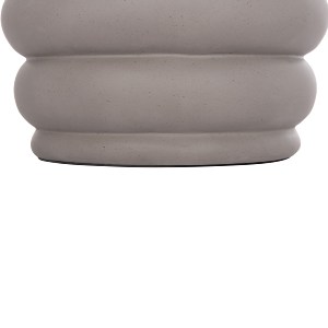 74827 ΤΡΑΠΕΖΙ ΒΟΗΘΗΤΙΚΟ PUFFAT HM18172.03 FIBER CEMENT ΓΚΡΙ- ΞΥΛΟ TEAK TOP Φ45x46Υεκ.