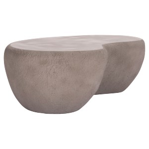 74831 ΤΡΑΠΕΖΙ ΣΑΛΟΝΙΟΥ GERSON HM18151.03L FIBER CEMENT ΣΕ ΓΚΡΙ--122x78,5x40Υεκ.