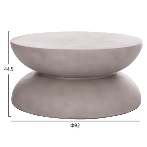 74834 ΤΡΑΠΕΖΙ ΣΑΛΟΝΙΟΥ ANNA HM18158.03 FIBER CEMENT ΣΕ ΓΚΡΙ--Φ92x44.5Υεκ