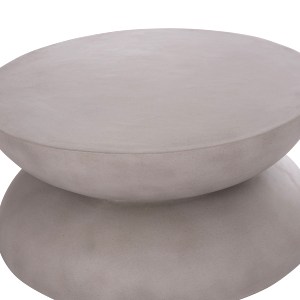 74834 ΤΡΑΠΕΖΙ ΣΑΛΟΝΙΟΥ ANNA HM18158.03 FIBER CEMENT ΣΕ ΓΚΡΙ--Φ92x44.5Υεκ