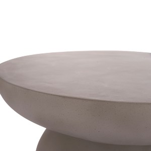 74837 ΒΟΗΘΗΤΙΚΟ ΤΡΑΠΕΖΙ ANNA HM18160.03 FIBER CEMENT ΣΕ ΓΚΡΙ--Φ60x76Υεκ.