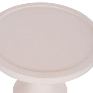 74841 ΒΟΗΘΗΤΙΚΟ ΤΡΑΠΕΖΙ TRED(T) HM18169.02 FIBER CEMENT ΛΕΥΚΟ-ΦΥΣΙΚΟ RATTAN--Φ40x61Υεκ.