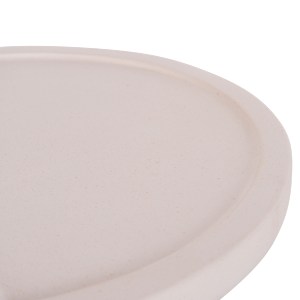 74841 ΒΟΗΘΗΤΙΚΟ ΤΡΑΠΕΖΙ TRED(T) HM18169.02 FIBER CEMENT ΛΕΥΚΟ-ΦΥΣΙΚΟ RATTAN--Φ40x61Υεκ.