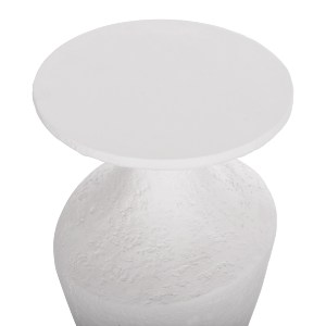 74842 ΣΕΤ ΒΟΗΘΗΤΙΚΑ ΤΡΑΠΕΖΙΑ REBON 2ΤΜΧ HM21137.02 FIBER CEMENT ΣΕ ΛΕΥΚΟ--Φ40εκ & Φ27,5εκ