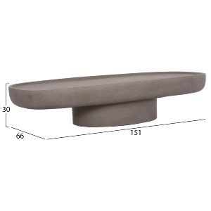 74849 ΤΡΑΠΕΖΙ ΣΑΛΟΝΙΟΥ DESSY HM18153.03 FIBER CEMENT ΣΕ ΓΚΡΙ--151x66x30Υεκ.