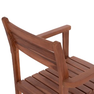 74852 ΠΟΛΥΘΡΟΝΑ KEMPO HM6358 ΞΥΛΟ TEAK ΣΕ ΦΥΣΙΚΟ--58x58,5x88Υεκ.