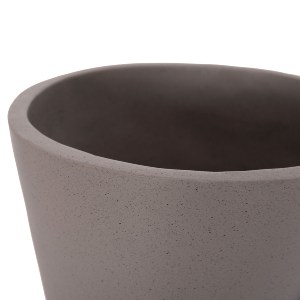 74857 ΔΙΑΚΟΣΜΗΤΙΚΟ ΒΑΖΟ ΔΑΠΕΔΟΥ NEBULA HM4661.03 FIBER CEMENT ΓΚΡΙ--ΞΥΛΟ ΤΕΑΚ Φ60x115Υεκ.