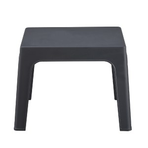 74869 ΤΡΑΠΕΖΑΚΙ ΤΕΤΡΑΓΩΝΟ SLEEK HM6371.10 ΠΟΛΥΠΡΟΠΥΛΕΝΙΟ ΣΕ ΣΚΟΥΡΟ ΓΚΡΙ 49.5x49.5x40Υεκ.
