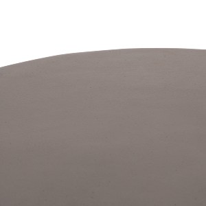 74882 ΤΡΑΠΕΖΙ ΣΑΛΟΝΙΟΥ ΣΤΡΟΓΓΥΛΟ ALLAN HM18162.03 FIBER CEMENT ΣΕ ΓΚΡΙ--Φ92x49Υεκ.