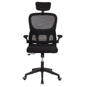 74883 ΚΑΡΕΚΛΑ ΓΡΑΦΕΙΟΥ BASTON HM18236.01 ΜΑΥΡΟ MESH & PP ΣΚΕΛΕΤΟΣ 64x60x117-127Υεκ.