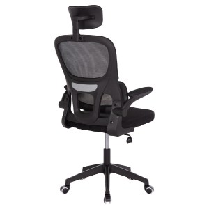 74883 ΚΑΡΕΚΛΑ ΓΡΑΦΕΙΟΥ BASTON HM18236.01 ΜΑΥΡΟ MESH & PP ΣΚΕΛΕΤΟΣ 64x60x117-127Υεκ.