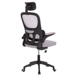 74884 ΚΑΡΕΚΛΑ ΓΡΑΦΕΙΟΥ BASTON HM18236.02 ΓΚΡΙ MESH & ΜΑΥΡΟ PP ΣΚΕΛΕΤΟΣ 64x60x127Υεκ.