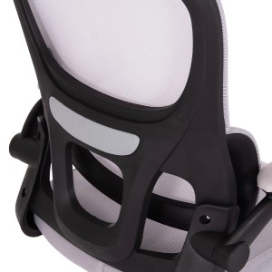 74884 ΚΑΡΕΚΛΑ ΓΡΑΦΕΙΟΥ BASTON HM18236.02 ΓΚΡΙ MESH & ΜΑΥΡΟ PP ΣΚΕΛΕΤΟΣ 64x60x127Υεκ.