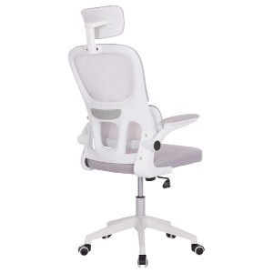 74885 ΚΑΡΕΚΛΑ ΓΡΑΦΕΙΟΥ BASTON HM18236.03 ΓΚΡΙ MESH & ΛΕΥΚΟΣ PP ΣΚΕΛΕΤΟΣ 64x60x127Υεκ.