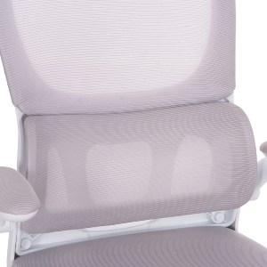 74885 ΚΑΡΕΚΛΑ ΓΡΑΦΕΙΟΥ BASTON HM18236.03 ΓΚΡΙ MESH & ΛΕΥΚΟΣ PP ΣΚΕΛΕΤΟΣ 64x60x127Υεκ.