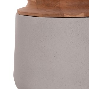 74891 ΔΙΑΚΟΣΜΗΤΙΚΟ ΒΑΖΟ ΔΑΠΕΔΟΥ LINTER HM4662.03L FIBER CEMENT ΓΚΡΙ--ΞΥΛΟ ΤΕΑΚ Φ41x47Υ